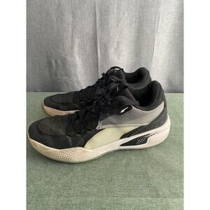 Puma Court Rider Chaos Basketball Shoes - Men's Size 12 - Black/White